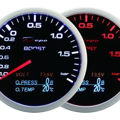 ZEGAR DEPO WA 60mm - 4w1 Turbo, Volt, Oil Press, Oil Temp