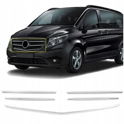 Listwa atrapy przedniej maskownicy grilla MERCEDES V-KLASA W447 2014-2019
