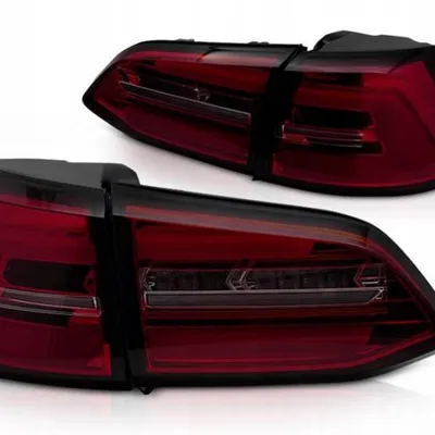 Lampy diodowe red smoke LED do VW Golf 7 VII Variant