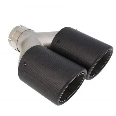 Końcówka tłumika 101mmx2 wejście 76mm Carbon Mat