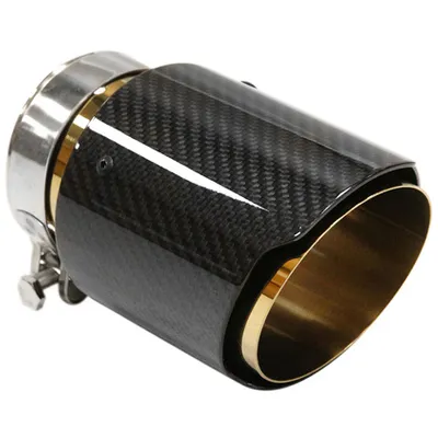 Końcówka tłumika 101mm wejście 76mm Carbon Gloss