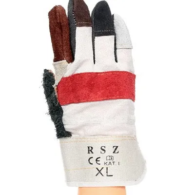 60 par rękawice robocze rękawiczki skórzane rsz