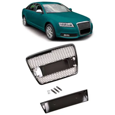 Grill sportowy Gloss Black AUDI A6 C6 przed liftem 2004-2008