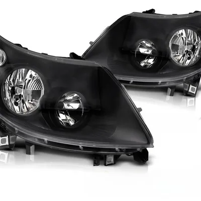 Reflektory Lampy Przednie Halogenowe Black do Fiat Ducato / Peugeot Boxer / Citroën Jumper 2010–2014