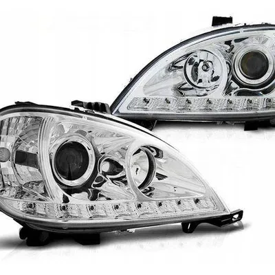 Lampy Mercedes W163 ml 98-01 daylight chrome led