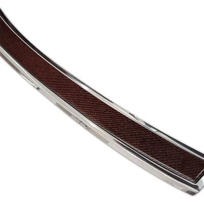 Nakładka na zderzak tylny do Volvo XC60 Carbon+Stal