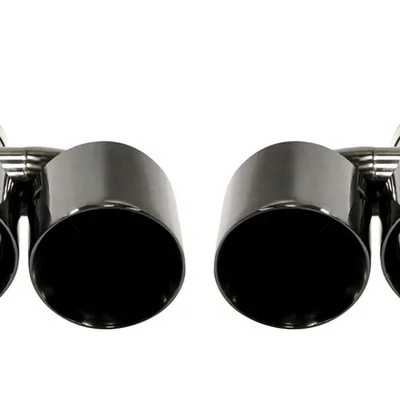 Końcówka Tłumika Typ:33 89mmx2 wejście 67mm Black Chrome Zestaw