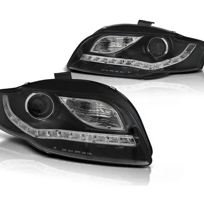 Lampy Reflektory Audi A4 B7 04-08 Led Tube Black