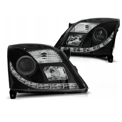 Reflektory opel vectra c 02-05 black true drl