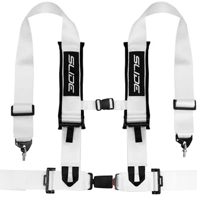 Pasy sportowe Slide V2 Białe 4P 3" E4