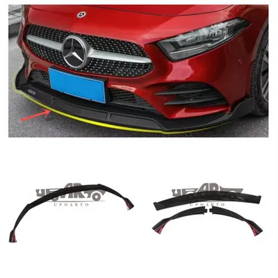 Dokładka przedniego zderzaka Gloss Black MERCEDES A-Class W177 A-Class V177 2019-obecnie