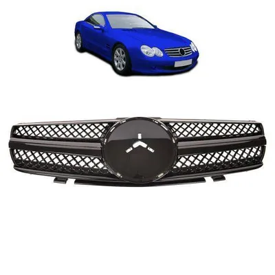 Grill mercedes sl r230 2001-2006 gloss black
