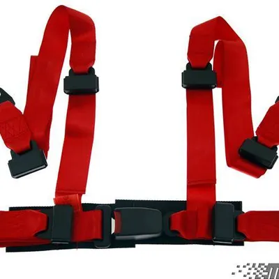 Pasy sportowe 4p 2" Red - Monza