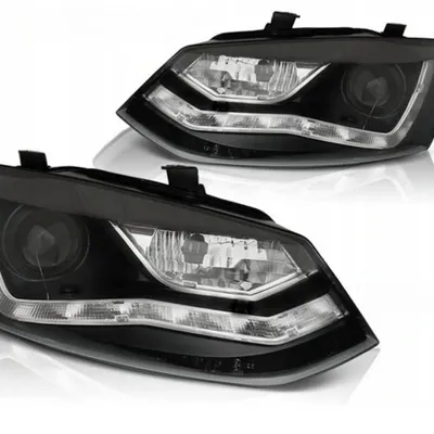 Lampy Reflektory Vw Polo 6r 09-14 Black Led