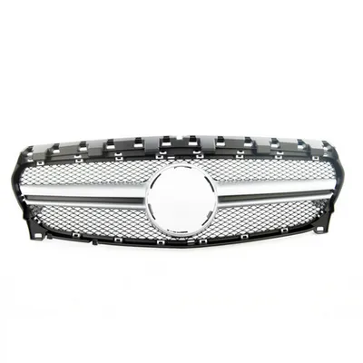 Grill sportowy Silver A-Type MERCEDES CLA C117, X117 Facelift 2016-2018