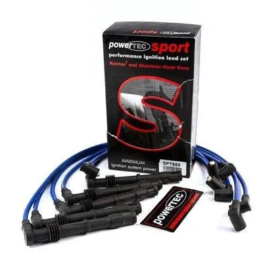 Przewody zapłonowe PowerTEC AUDI 90 200 COUPE 2.0 2.2. 2.3L 88-94 Czerwone