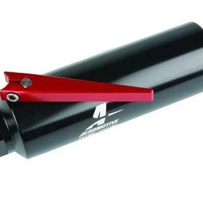 Filtr z zaworem Aeromotive (przed pompę) 100 mikronów AN10