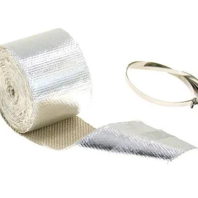 Zestaw Taśma termiczna aluminiowa 5m + opaski