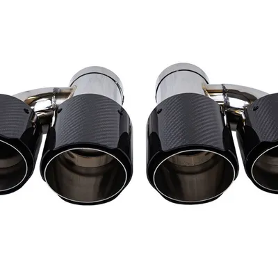 Końcówka Tłumika Typ:07 101mmx2 wejście 70mm Carbon Gloss Zestaw