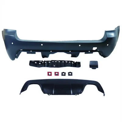 Tylny zderzak sport PDC zestaw z dyfuzorem BMW 5 E61 Facelift 2007-2010