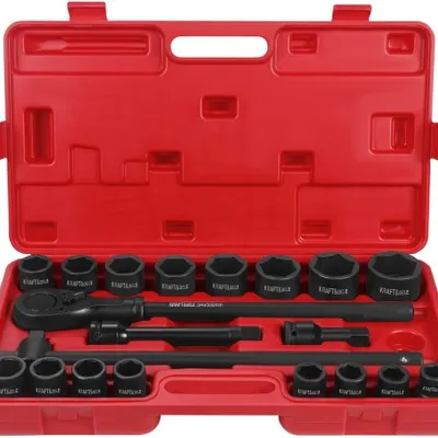Grzechotka + przedłużki + nasadki udarowe 3/4" 21szt KD11868