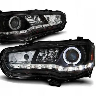 Reflektory lampy przednie Mitsubishi Lancer Daylig