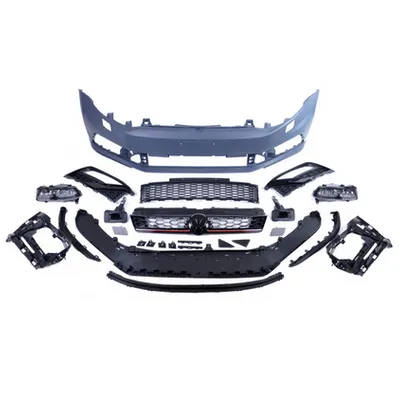 Przedni zderzak sport SRA Grille Lampy przeciwmgielne VW POLO V 2009-2017