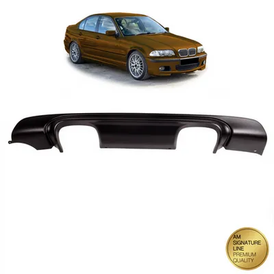 Tylny dyfuzor Matt Black  BMW 3 (E46) Sedan Touring Coupe Cabrio 1998-2005