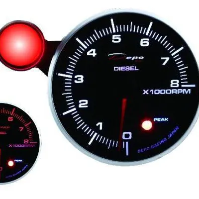 ZEGAR DEPO seria PK 95mm Obrotomierz 8000 Diesel