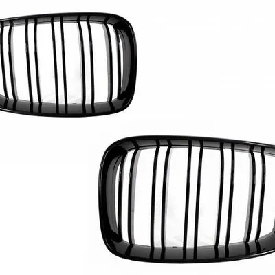 Grill ( nerki) bmw e87 07-11 czarny połsyk lci