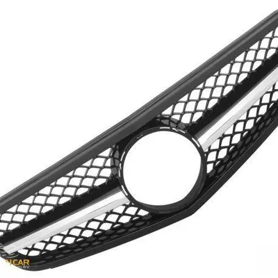 Grill mercedes w204 c black chrom c63 look amg