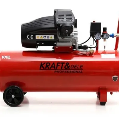 Kompresor olejowy 100L 2 Tłoki KD1480 + Separator