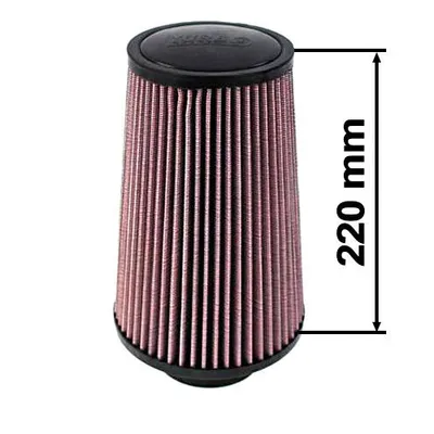Filtr stożkowy TURBOWORKS H:220mm OTW:80-89mm Purple