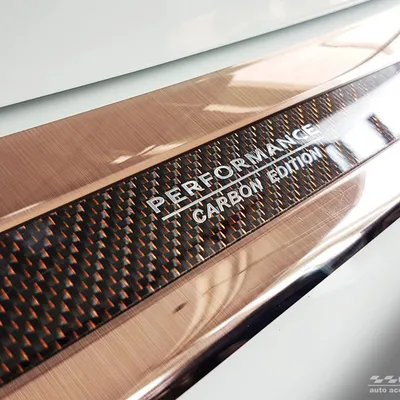 Nakładka na zderzak tylny do BMW X3 G01 Carbon Fiber + Stal
