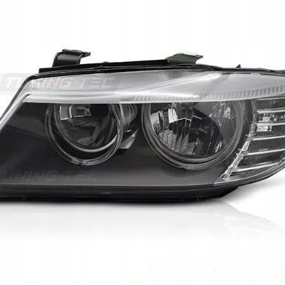 Lampa reflektora lewa czarna do BMW e90 e91 lci 09-