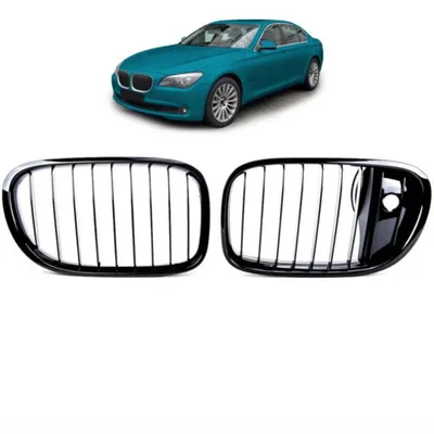 Grill (nerki) do bmw 7 12-16 single gloss black camera