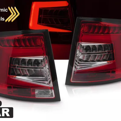 Lampy Tylne SKODA OCTAVIA III 2012–2016 KOMBI red white