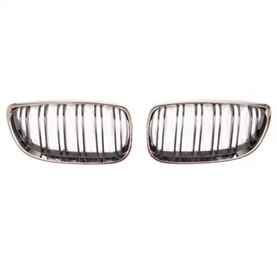 Grill sportowy podwójne żeberka Chrome & Black BMW 3 E92 E93 przed liftem 2005-2010