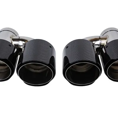 Końcówka Tłumika Typ:06 101mmx2 wejście 76mm Carbon Gloss Zestaw