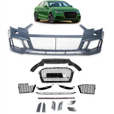 Przedni zderzak sport zestaw z grillem AUDI A3 Facelift 2016-2019