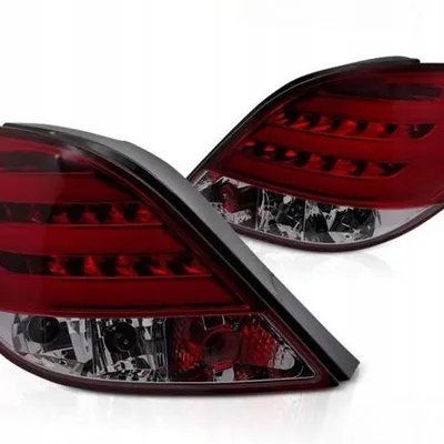 Lampy diodowe red-smoke led do Peugeot 207 06-09