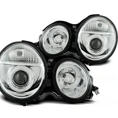 Reflektory mercedes w210 95-99 e-klasa ringi chrom