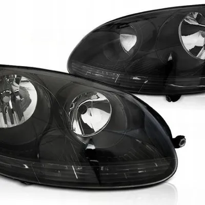 Lampy przednie reflektory VW GOLF V 5 03-09 BLACK