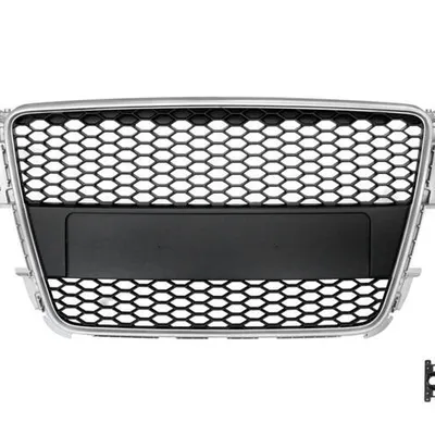 Grill sportowy Silver & Black z PDC AUDI A5 przed liftem 2007-2011