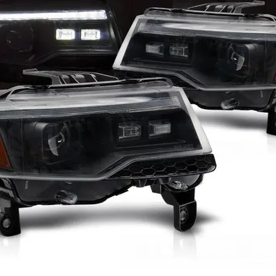 Lampy chrome LED do Jeep Grand Cherokee WK 14-21