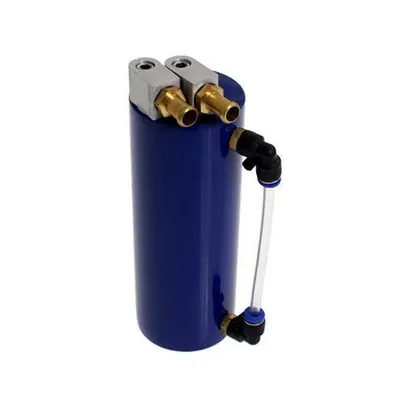 Oil catch tank 0.4L 9mm TurboWorks Blue
