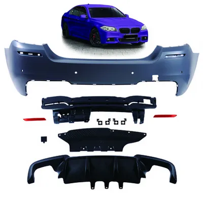 Tylny zderzak sport PDC zestaw z dyfuzorem BMW 5 F10 2010-2017