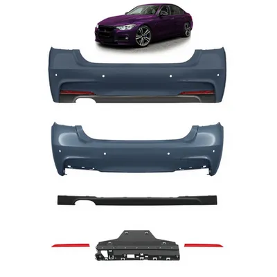 Tylny zderzak sport PDC zestaw z dyfuzorem BMW 3 F30 2012-2018