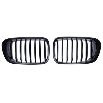 Grill sportowy pojedyncze żeberka Matt Black BMW 3 E46 przed liftem 1999-2003