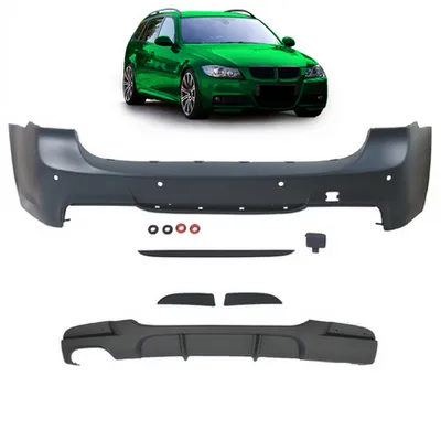 Tylny zderzak sport PDC zestaw z dyfuzorem BMW 3 E91 2005-2011